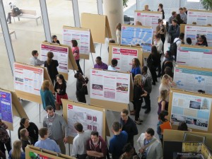 This file photo shows the poster presentations in the Mapping the New Knowledge Conference. The 2016 event is happening Thursday.