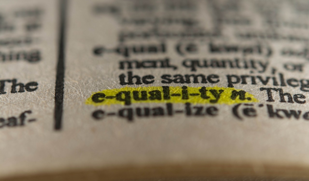 Word equality in dictionary