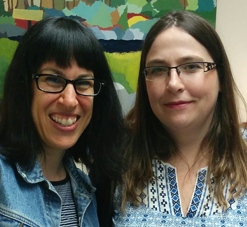 Associate professors Shauna Pomerantz and Dawn Zinga