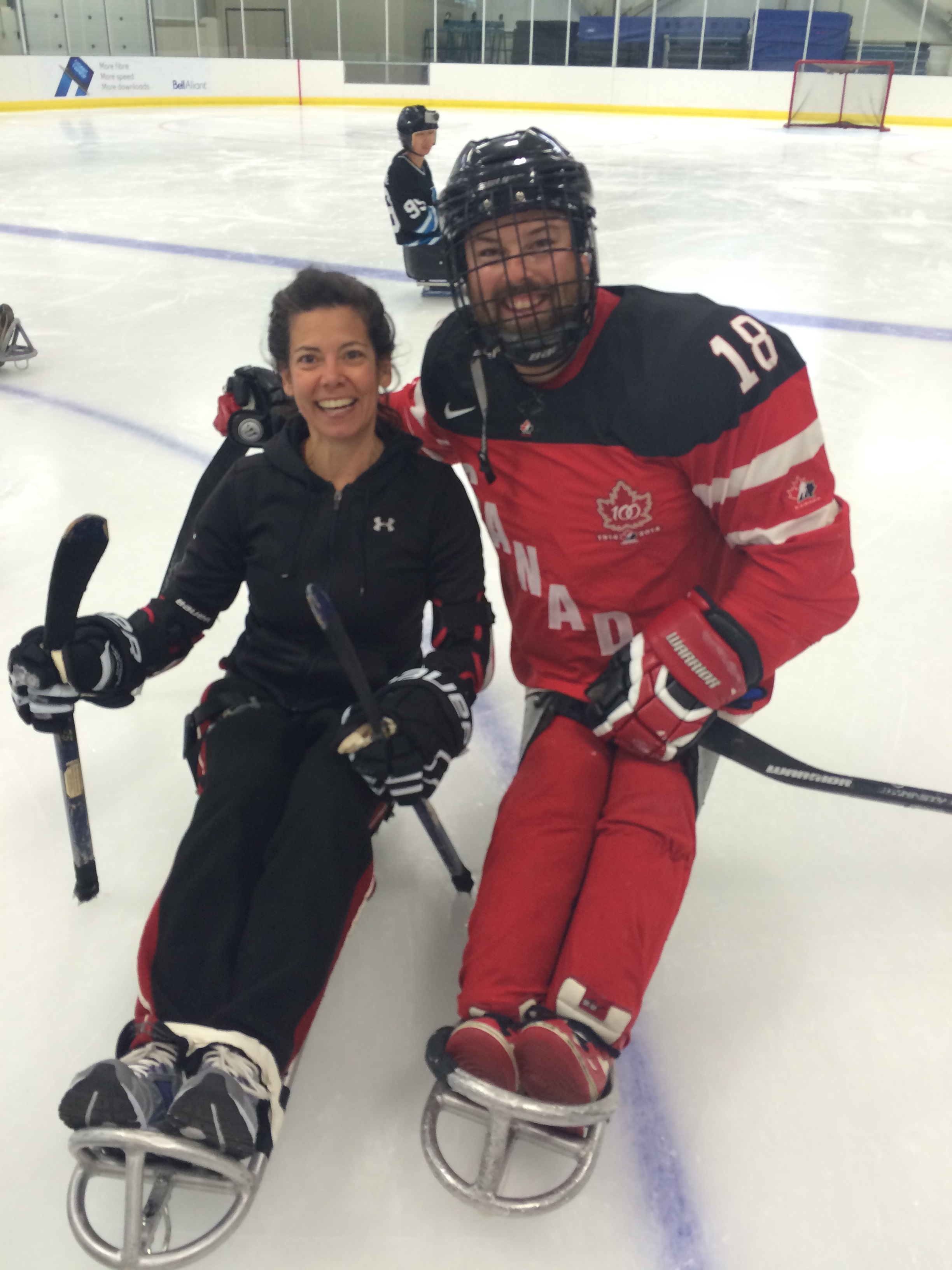 SPMA Associate Professor Julie Stevens with Paralympic Gold Medalist, Billy Bridges,