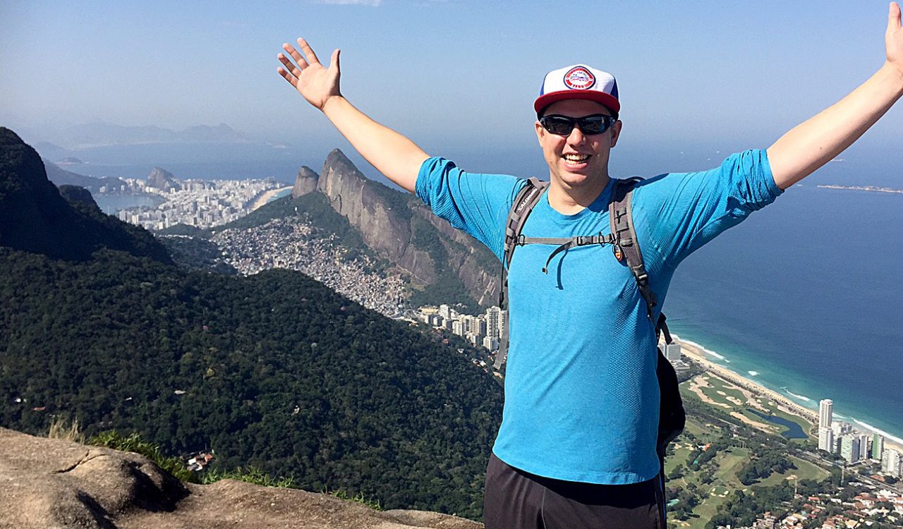 Brock University Josh Gordon spends much of his free time exploring Rio de Janeiro while interning as part of his SPMA program.