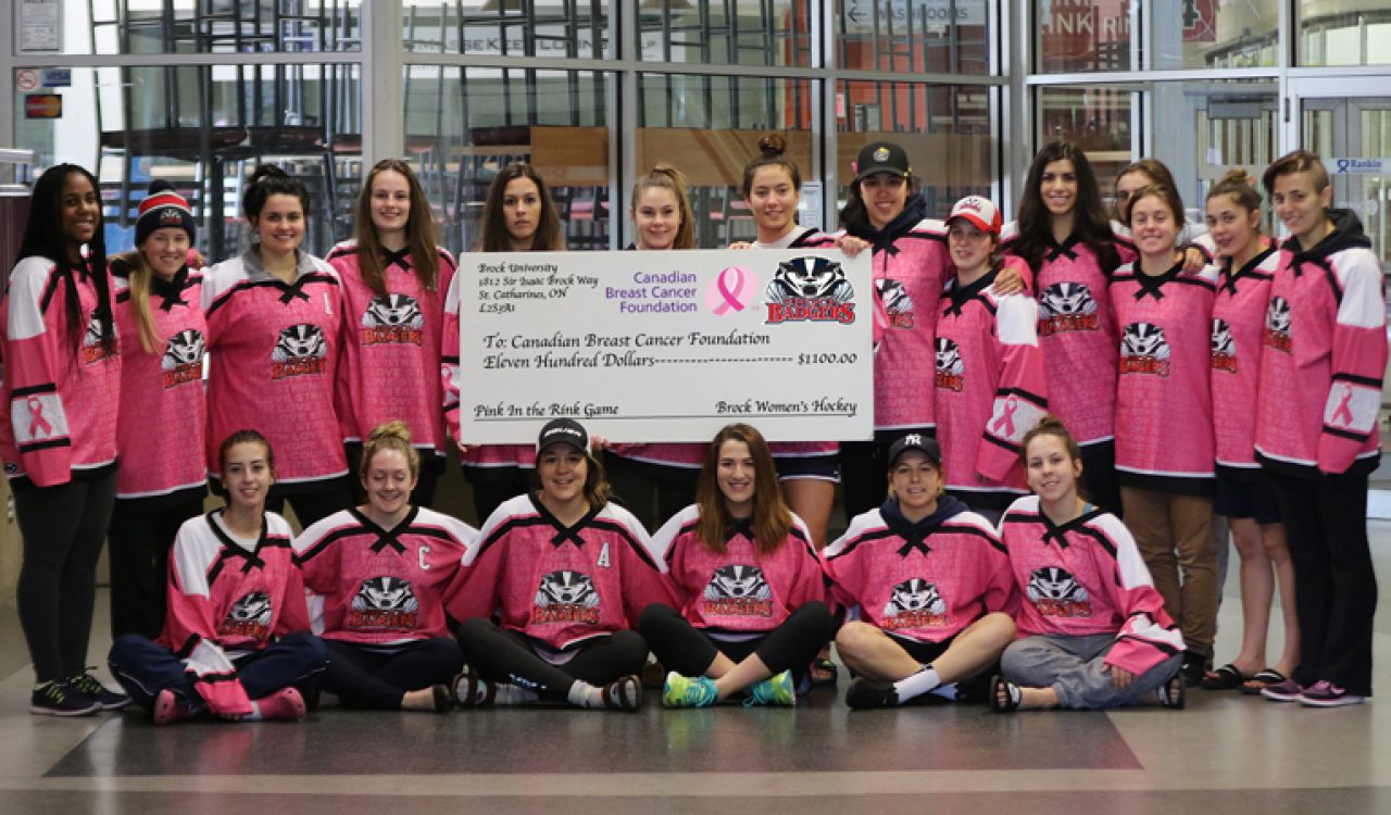 Brock women's hockey team