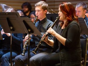 The Wind Ensemble features 60 musicians drawn from Brock, area elementary and high schools and also the broader music community.