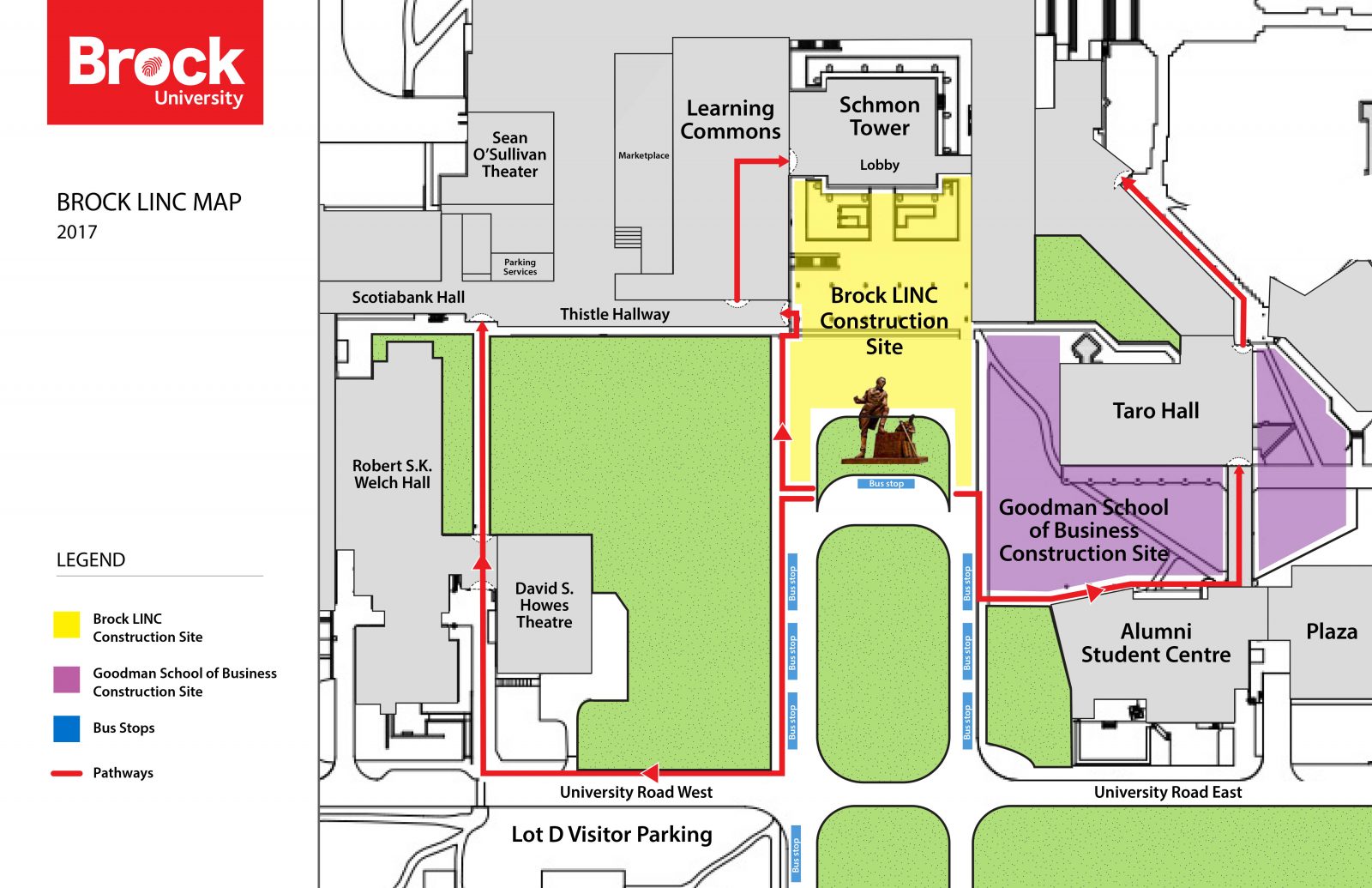 brock university campus map Attention Pedestrians Big Changes Coming At The Front Of Schmon