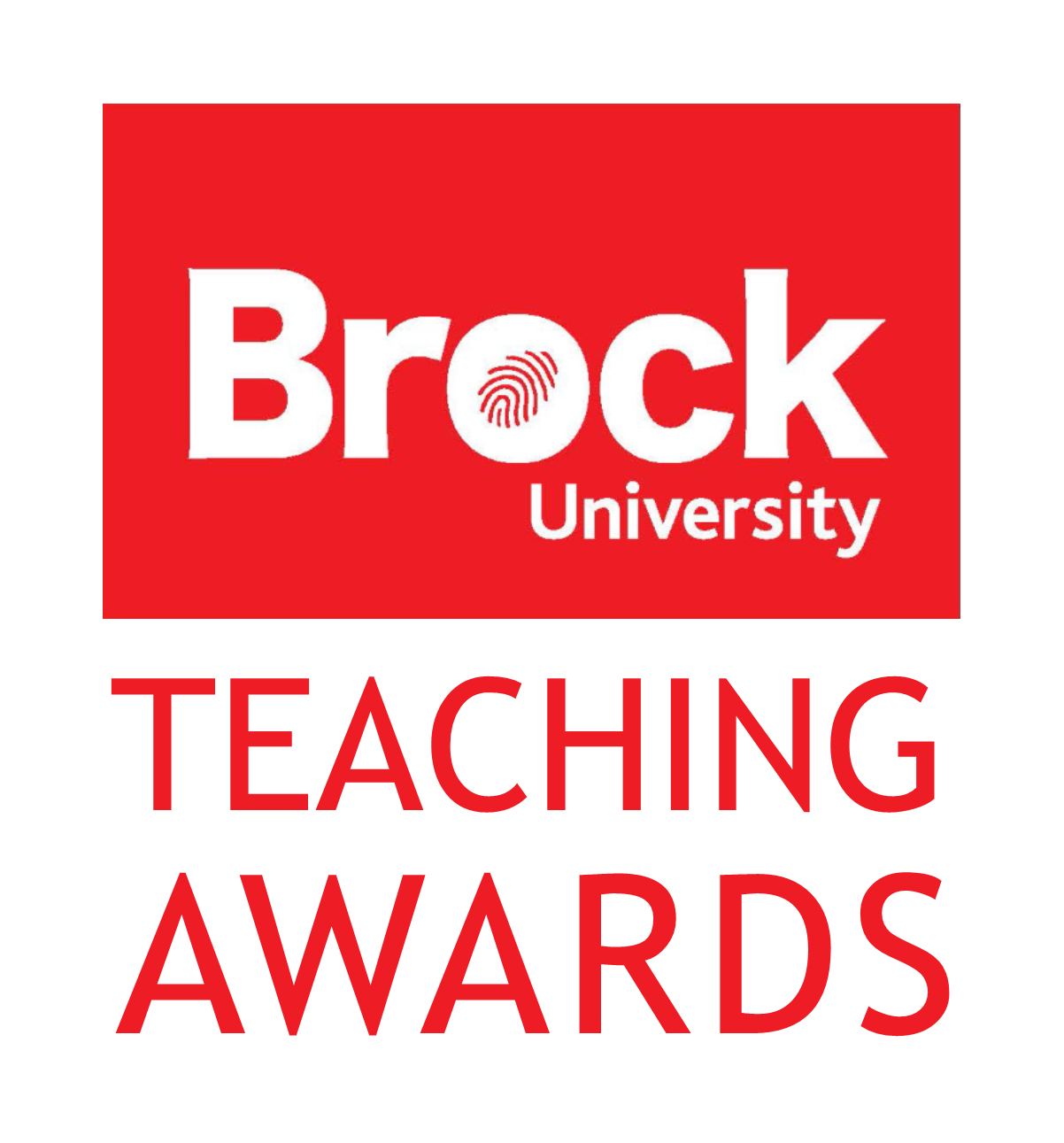 Brock teaching awards logo