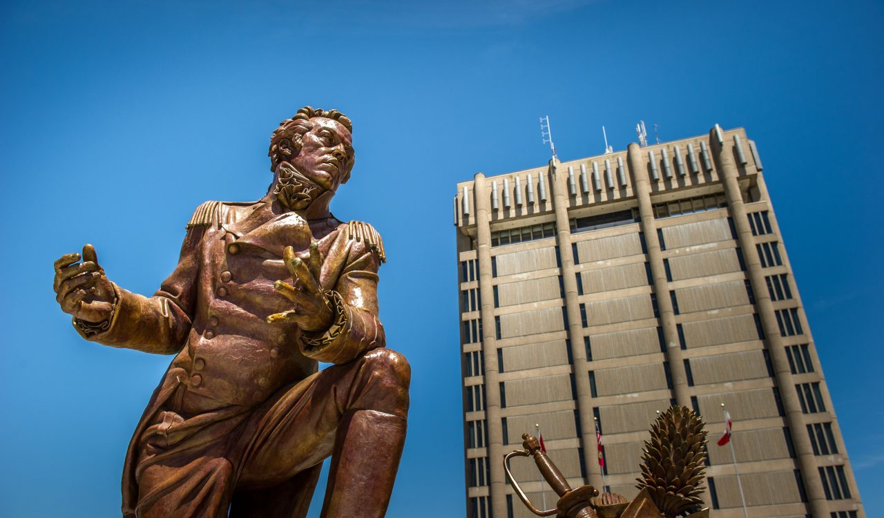 Brock statue