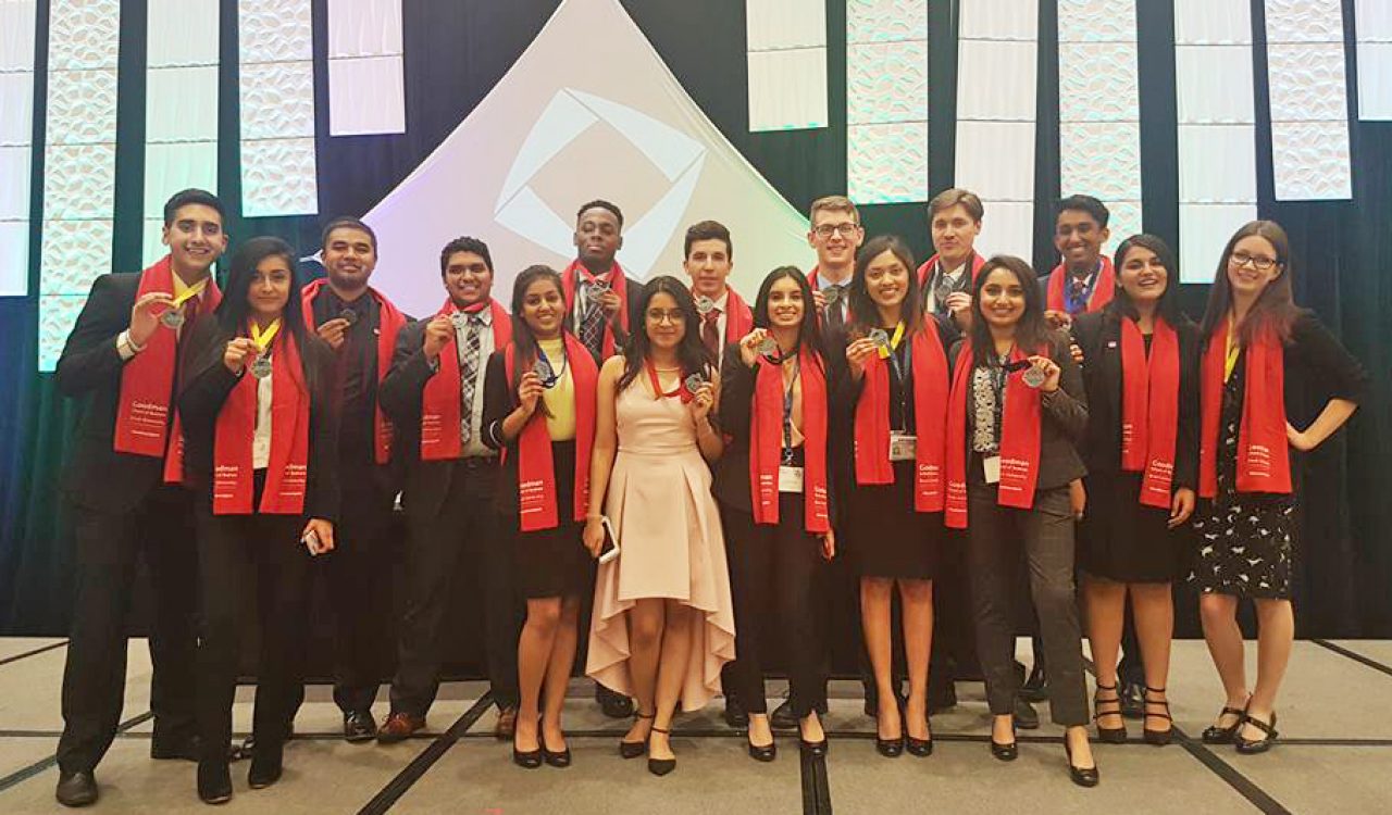 DECA U medal winners
