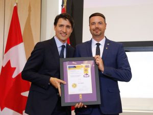 Lee Martin and Justin Trudeau