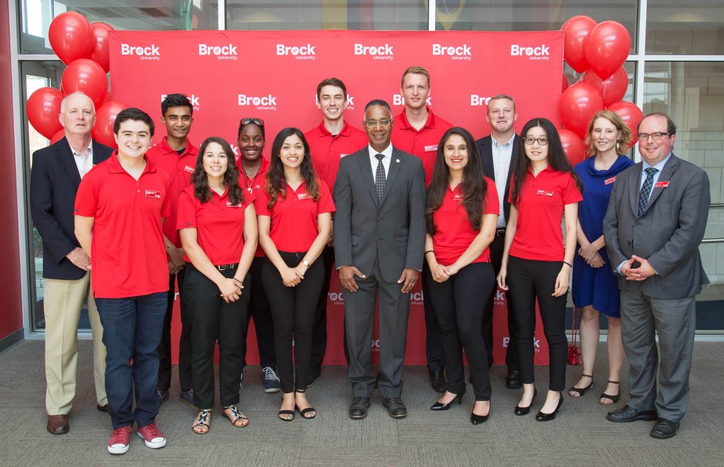 2018-19_International_Ambassadors_with_President RS – The Brock News