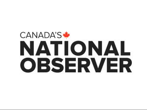 The words 'Canada's National Observer' in black lettering against a white background.