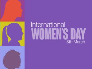 Multicoloured Silhouettes of Women standing together for International Women’s Day.