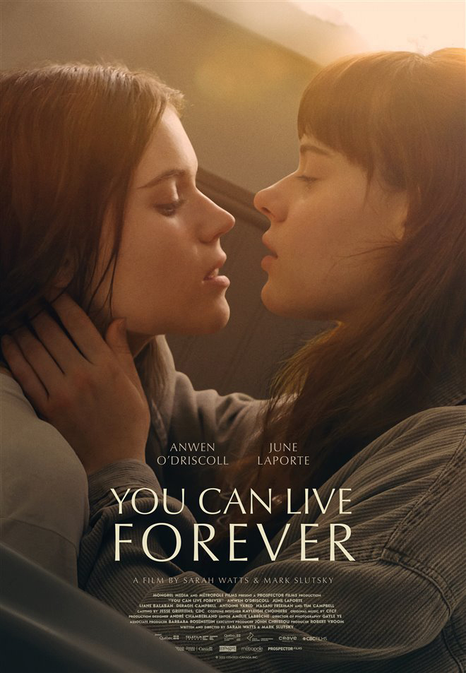 The movie poster for You Can Live Forever features two teens about to embrace.