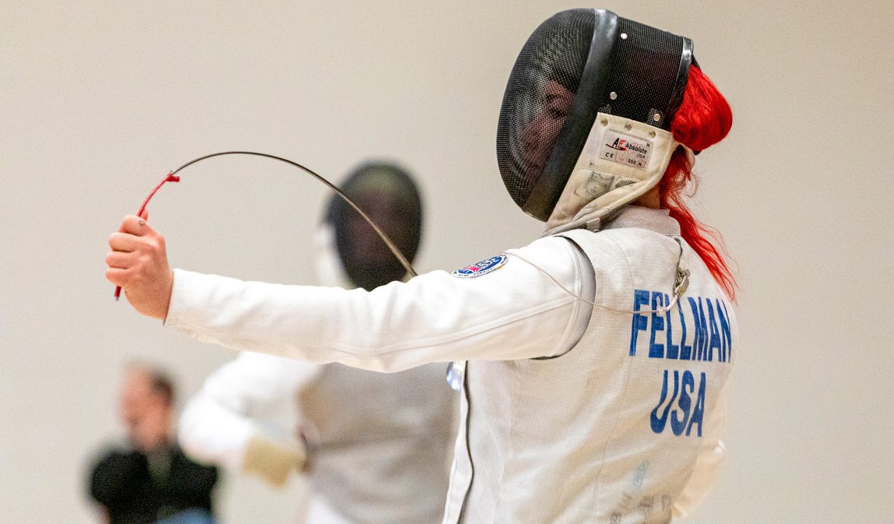 A member of the Brock women’s fencing team, Sara Fellman won multiple provincial championship medals.