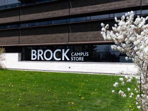 The exterior of the Brock University Campus Store.