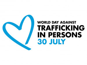 Logo for World Day Against Trafficking in Persons.