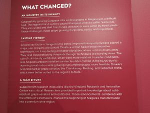 A descriptive plaque at a museum.