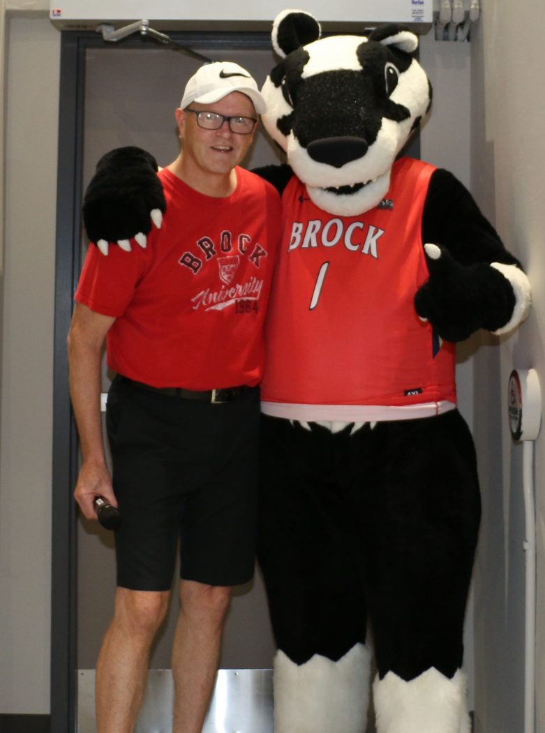 Ian Gordon with Boomer at Brock Wellness Day in June 2018