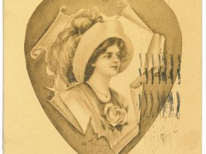 An old Valentine’s Day card.