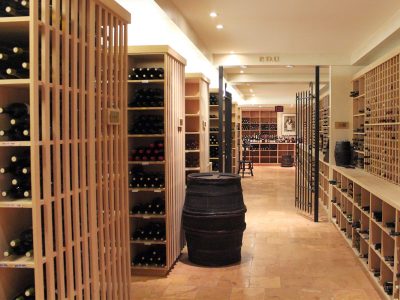 Vinotheque and Canadian wine library (basement)