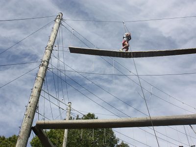 Brock University's ropes course