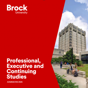 Cover Image of Professional, Executive and Continuing Studies Viewbook
