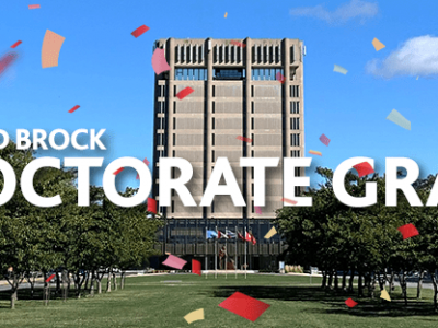 facebook cover photo doctorate grad- Brock Tower