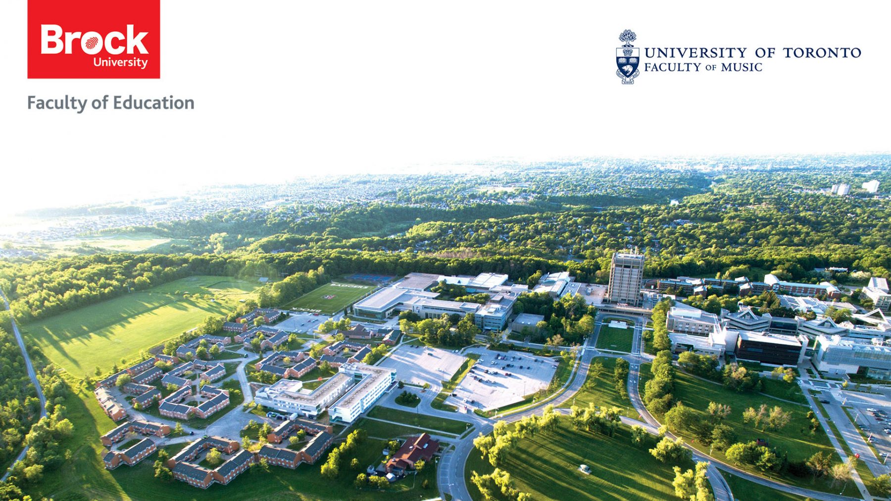 Brock University campus from overhead