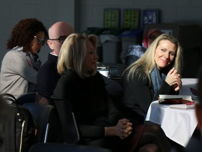 Fiona Blaikie and Jennifer Rowsell during one of the discussion panels.