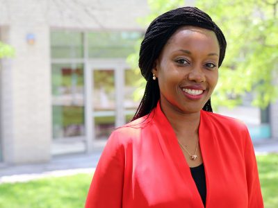 Esther Wainaina at the Brock University Faculty of Education Convocation on June 12, 2019.