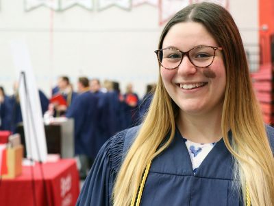 Nicole Tsitsopoulos at the Brock University Convocation on June 12, 2019.