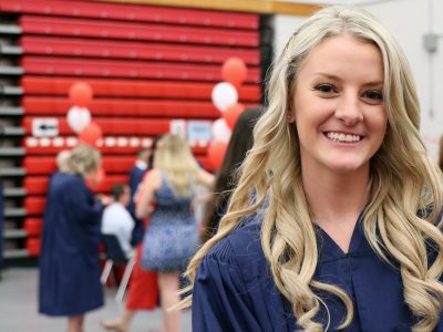 Olivia Hodder at the Brock University Faculty of Education Convocation on June 12, 2019.