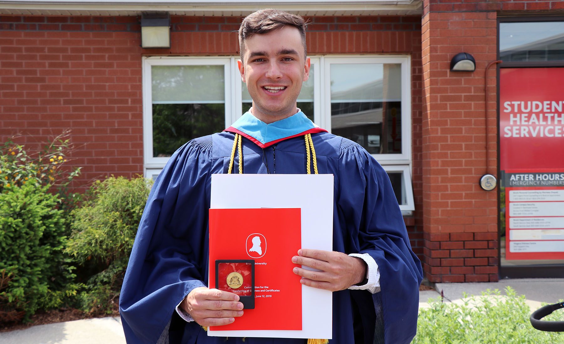 Richard Armacinski at the Brock University Faculty of Education Convocation on June 12, 2019.