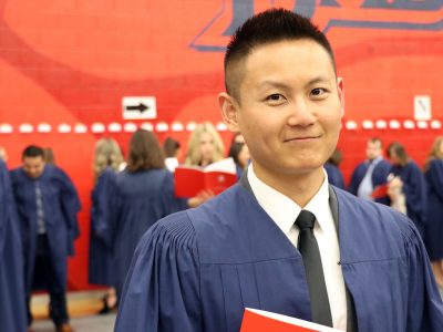 Richard Liu at the Brock University Faculty of Education Convocation on June 12, 2019.