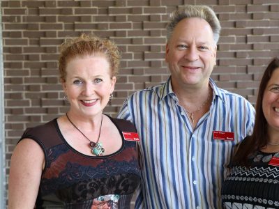 Shelley Griffin, Peter Vietgen and Kari-Lynn Winters at Brock University's Hamilton Campus