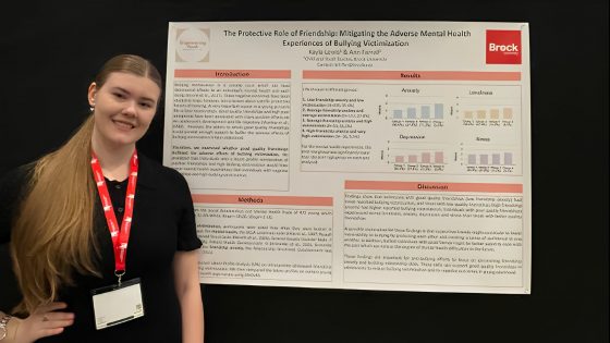 Kayla Lewis presents for Research on Adolescence 
