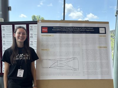 Sierra Barnes presents her research at ISRA 2026