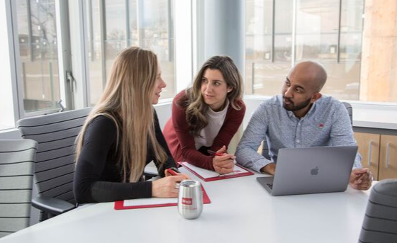 Goodman meeting rooms being used