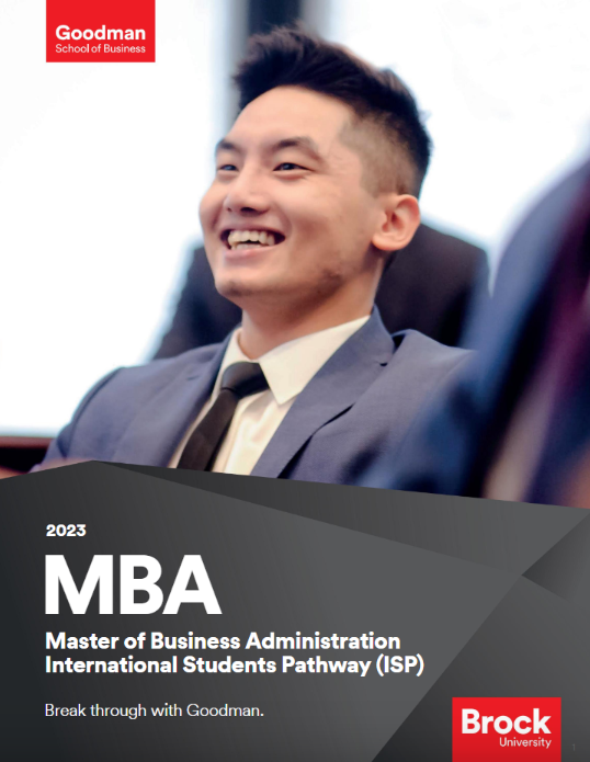 MBA (ISP) | International Student Pathway – Goodman School Of Business