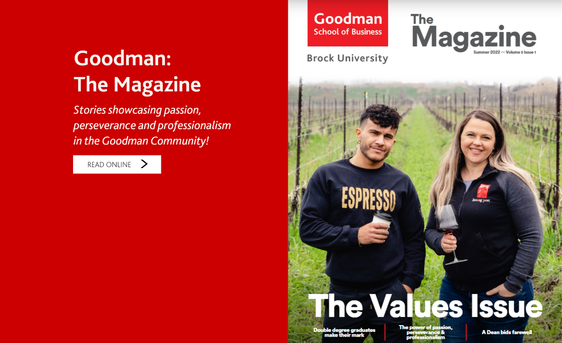Stories showcasing passion, perseverance and professionalism in the Goodman Community! 