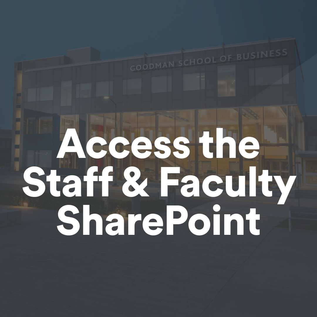 Staff and Faculty SharePoint