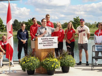 Delegates at the Canada Games announcement