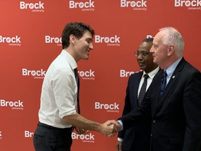 Prime Minister Justin Trudeau at Brock