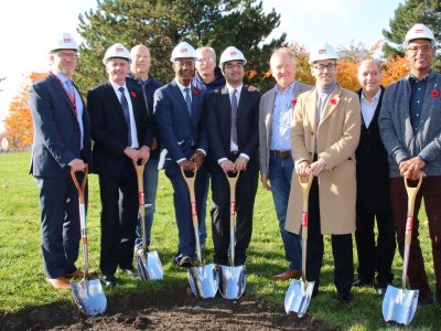 Canada Games park ceremonial ground breaking people