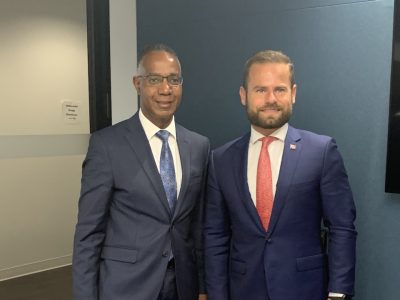 Bradley Cclark and delegate for Canada Games Park