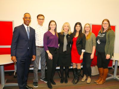 Brock University Faculty posing for a photo op