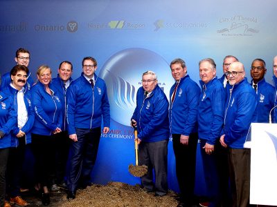 Canada Games park ceremonial ground breaking people