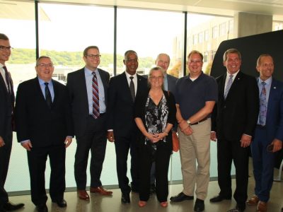 Dr. Lesley Rigg with faculty