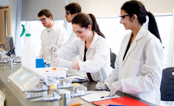 Students in lab