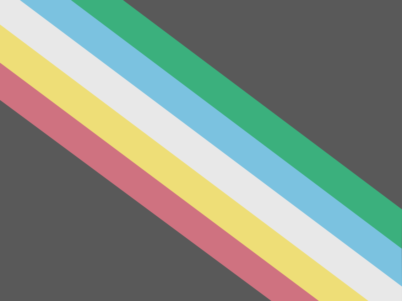 Rainbow Disability Pride flag with diagonal stripes in red, gold, white, blue, and green across a black background, representing the diversity, resilience, and experiences of disabled communities.