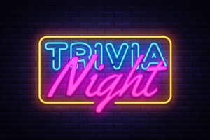 Trivia Night neon sign vector. Quiz Time Design template neon sign, light banner, neon signboard, nightly bright advertising, light inscription. Vector illustration.